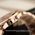 2015 Fashion Geneva Stainless Steel Back Gold Watches for Men